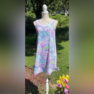 NWOT Lilly Pulitzer Stella Shift Dress in Shello Serene Blue. Size 0. 🐚🌸